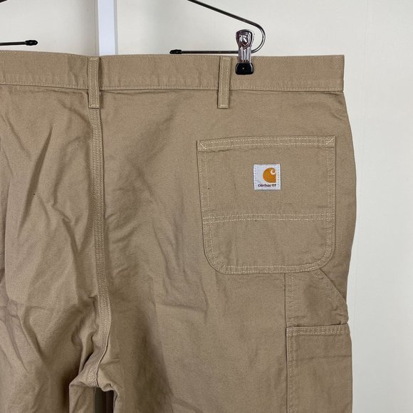 Carhartt Carpenter Work Utility Shorts Tan Canvas Mens Size 46 - Picture 5 of 6